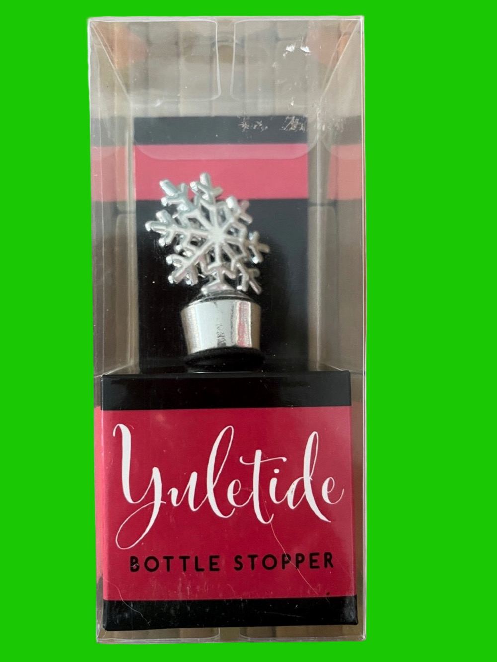 Yuletide Snowflake Bottle Stopper - Silver NWT/NIB